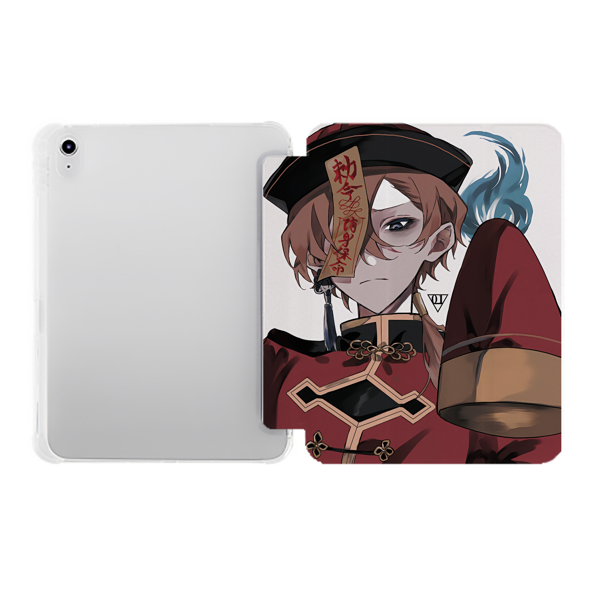 （画像用） 文豪ストレイドッグス Bungo Stray Dogs IPad ケース ペン収納付き 三つ折りスタンド PUレザー×シリコン 対応機種9.5/10.5/10.9インチ